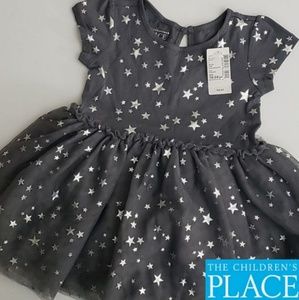 Childrens Place Gray Star Dress